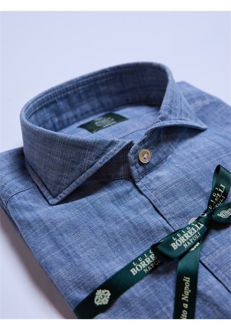 CAMICIA COTONE FIAMMATA - DENIM LUIGI BORRELLI - NAPOLI | LT11016- 01