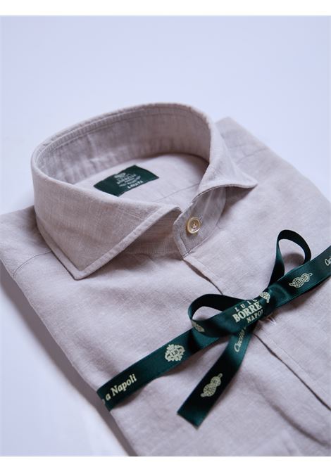 CAMICIA MISTO LINO - BEIGE LUIGI BORRELLI - NAPOLI | LT441061- 02