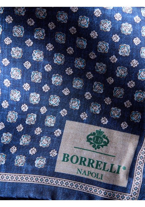 POCHETTE DA TASCHINO IN SETA - BLU LUIGI BORRELLI - NAPOLI | PO1002- 1
