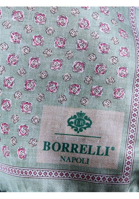 POCHETTE DA TASCHINO IN SETA - VERDE LUIGI BORRELLI - NAPOLI | PO1002- 6