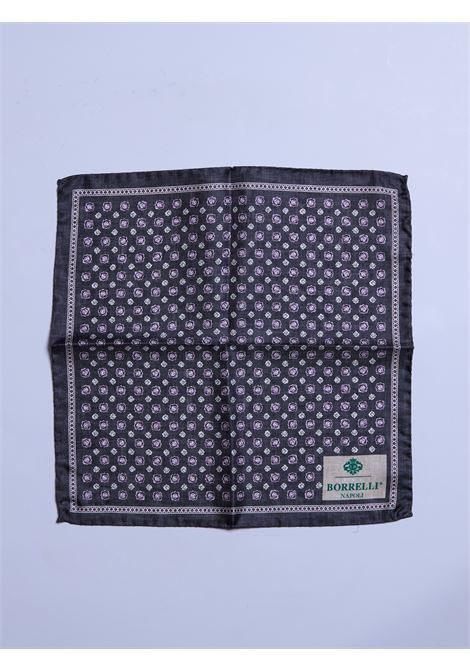 POCHETTE DA TASCHINO IN SETA - NERO LUIGI BORRELLI - NAPOLI | PO1002- 7