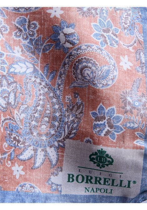 SILK POCKET SQUARE - ORANGE LUIGI BORRELLI - NAPOLI | PO1004- 3