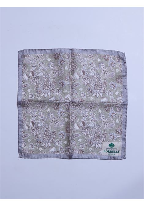 POCHETTE DA TASCHINO IN SETA - VERDE LUIGI BORRELLI - NAPOLI | PO1004- 5