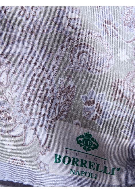 POCHETTE DA TASCHINO IN SETA - VERDE LUIGI BORRELLI - NAPOLI | PO1004- 5
