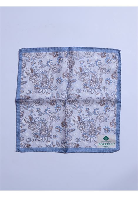 POCHETTE DA TASCHINO IN SETA - GRIGIO LUIGI BORRELLI - NAPOLI | PO1004- 6