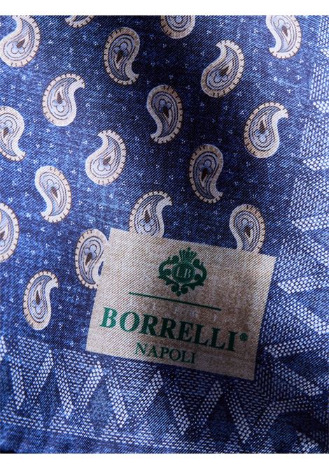 POCHETTE DA TASCHINO IN SETA - BLU LUIGI BORRELLI - NAPOLI | PO1005- 1