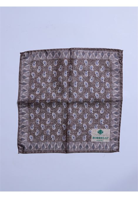 POCHETTE DA TASCHINO IN SETA - MARRONE