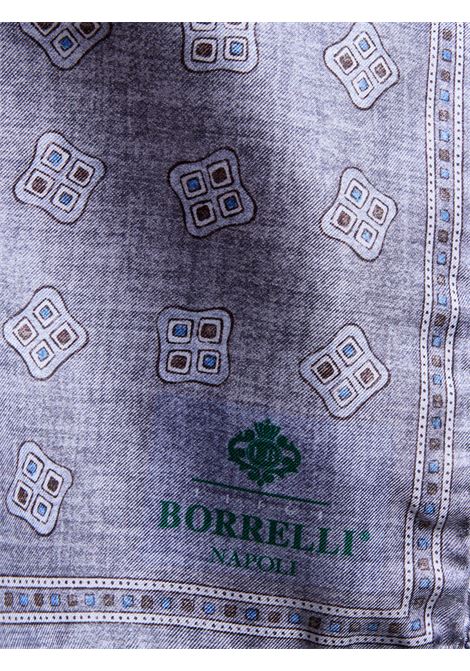 POCHETTE DA TASCHINO IN SETA - GRIGIO LUIGI BORRELLI - NAPOLI | PO1007- 5