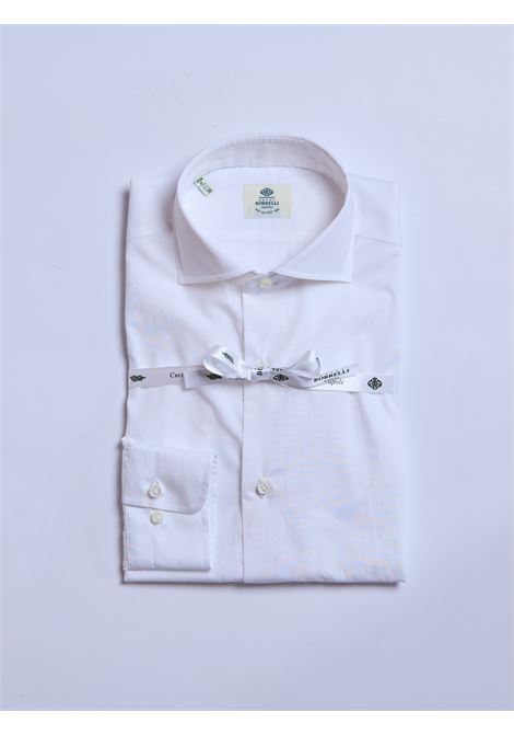 CAMICIA POPELINE TINTA UNITA - BIANCO LUIGI BORRELLI - NAPOLI | PS10005- 1