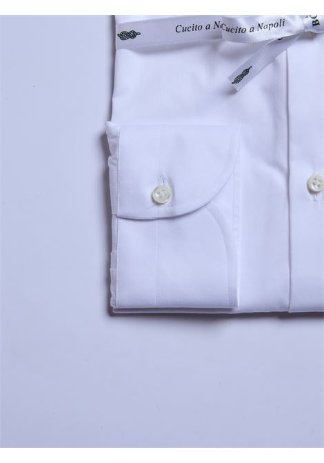 CAMICIA TWILL TINTA UNITA - BIANCO LUIGI BORRELLI - NAPOLI | PS10007- 1