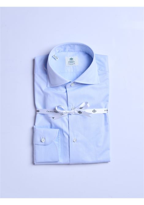CAMICIA TWILL TINTA UNITA - AZZURRO CHIARO LUIGI BORRELLI - NAPOLI | PS10007- 2 ACHILLE