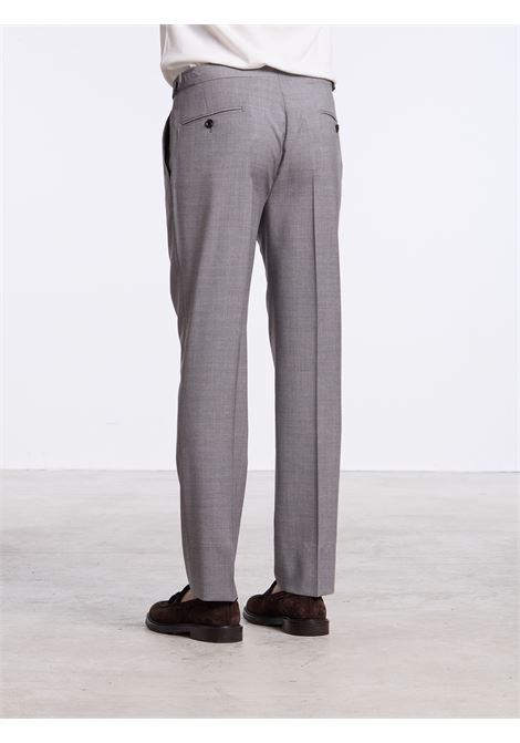 CLASSIC WOOL TROUSERS WITH BUCKLES - GREY LUIGI BORRELLI - NAPOLI | PTFB-CCK201024- 01