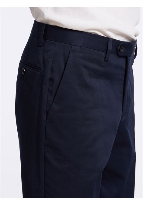 CLASSIC COTTON NO PENCES TROUSERS - BLUE LUIGI BORRELLI - NAPOLI | PTSP-CCK10007- 08