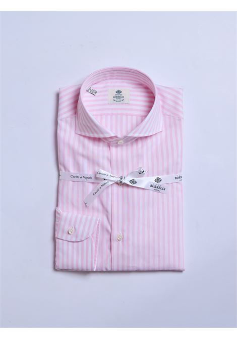 CAMICIA COTONE RIGHE - ROSA LUIGI BORRELLI - NAPOLI | SR11006- 02