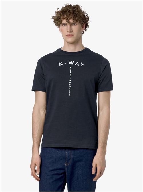 t-shirt stampa rilievo K-WAY | K41318WK89