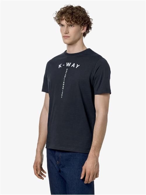 t-shirt stampa rilievo K-WAY | K41318WK89
