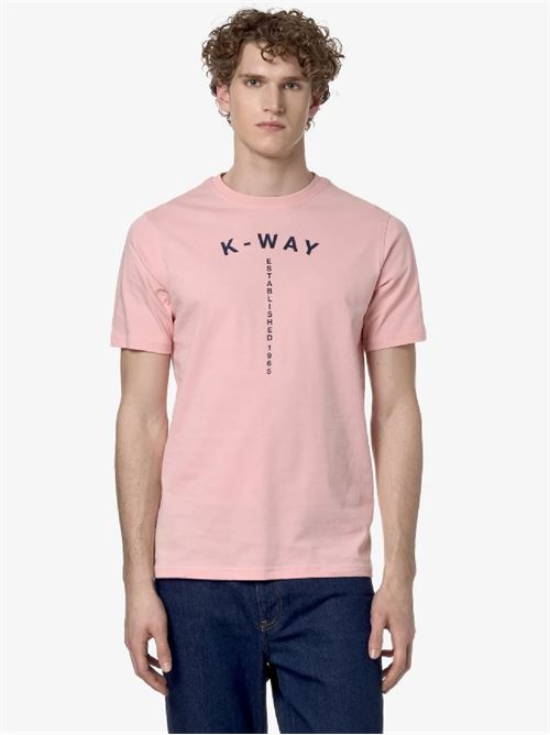 t-shirt stampa rilievo K-WAY | K41318WW7C