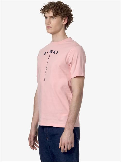 t-shirt stampa rilievo K-WAY | K41318WW7C