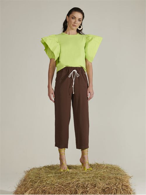 pantalone jogger LE SARTE DEL SOLE | SSP2978MARRONE