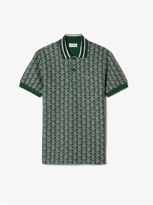 Polo Jaquard Monogram LACOSTE | DH1417DIR