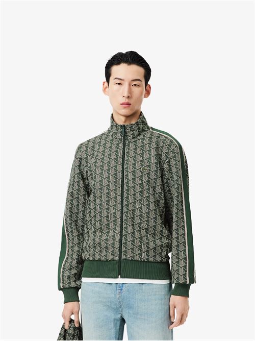 Felpa con zip monogram LACOSTE | SH1368DIR