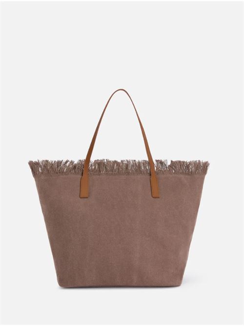 Borsa Shopper City Regular canvas marrone MC2 | CITY 0174218