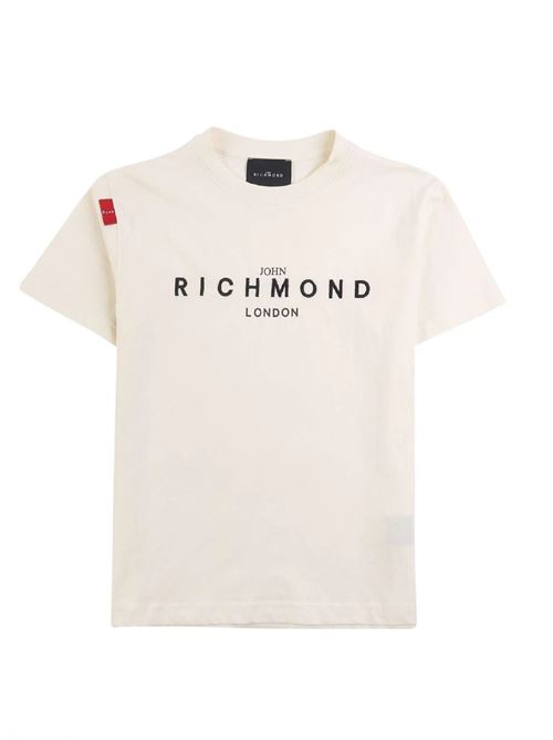 T-SHIRT CON LOGO A CONTRASTO SUL DAVANTI RICHMOND | NAOFEROFCLOUD/BLK