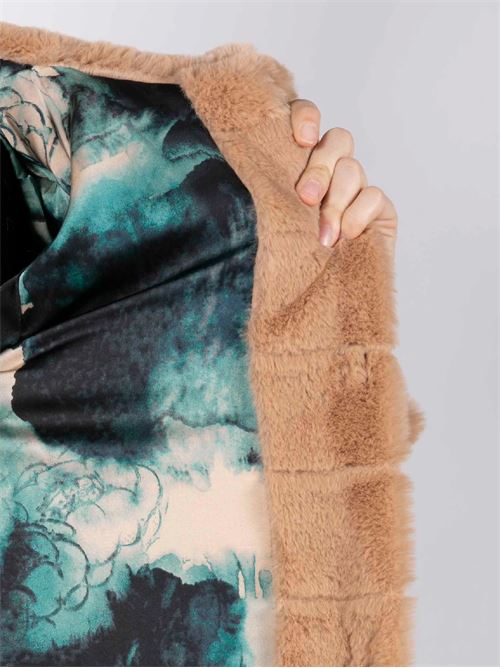 Giaccone in ecopelliccia GIO CELLINI | EP033BEGIE