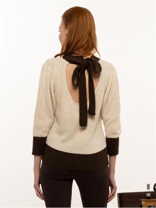 maglia girocollo MIRONCE' | MIRSM087BEGIE