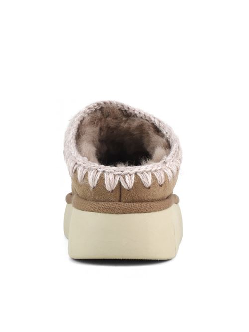 bounce clog con logo metallizzato MOU | FW531001APINK BROWN