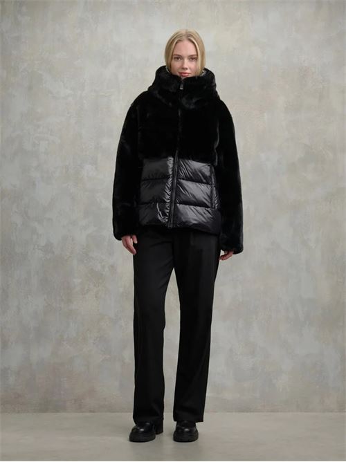 GIUBBETTO NYLON CON PELLICCIA ECO FANEVIL BLAUER | 25WBLDC02178999