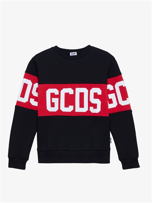 Felpa Girocollo Band Logo GCDS | 1526BA7NERO B.CO