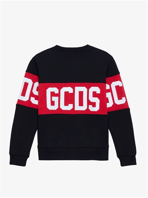 Felpa Girocollo Band Logo GCDS | 1526BA7NERO B.CO