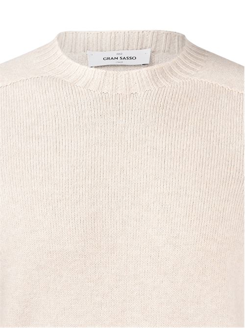 Maglia girocollo in lana Super Geelong GRANSASSO | 24157054
