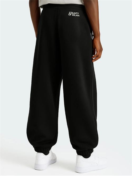 Pantaloni Con Logo Ricamato MARCELO BURLON | FP007NERO