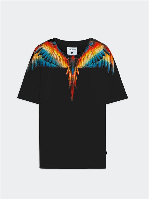 T-Shirt Con Stampa Aquila MARCELO BURLON | TH023NERO