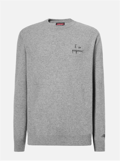 Maglione a girocollo Heron Light con ricamo MC2 | HERON 03430IIO PAGO