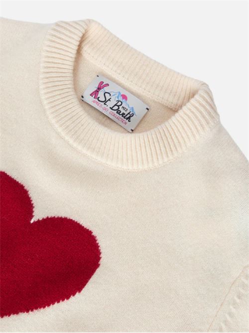 Maglione Kyla in lana con cuore St. Barth MC2 | KYLA 01391I10
