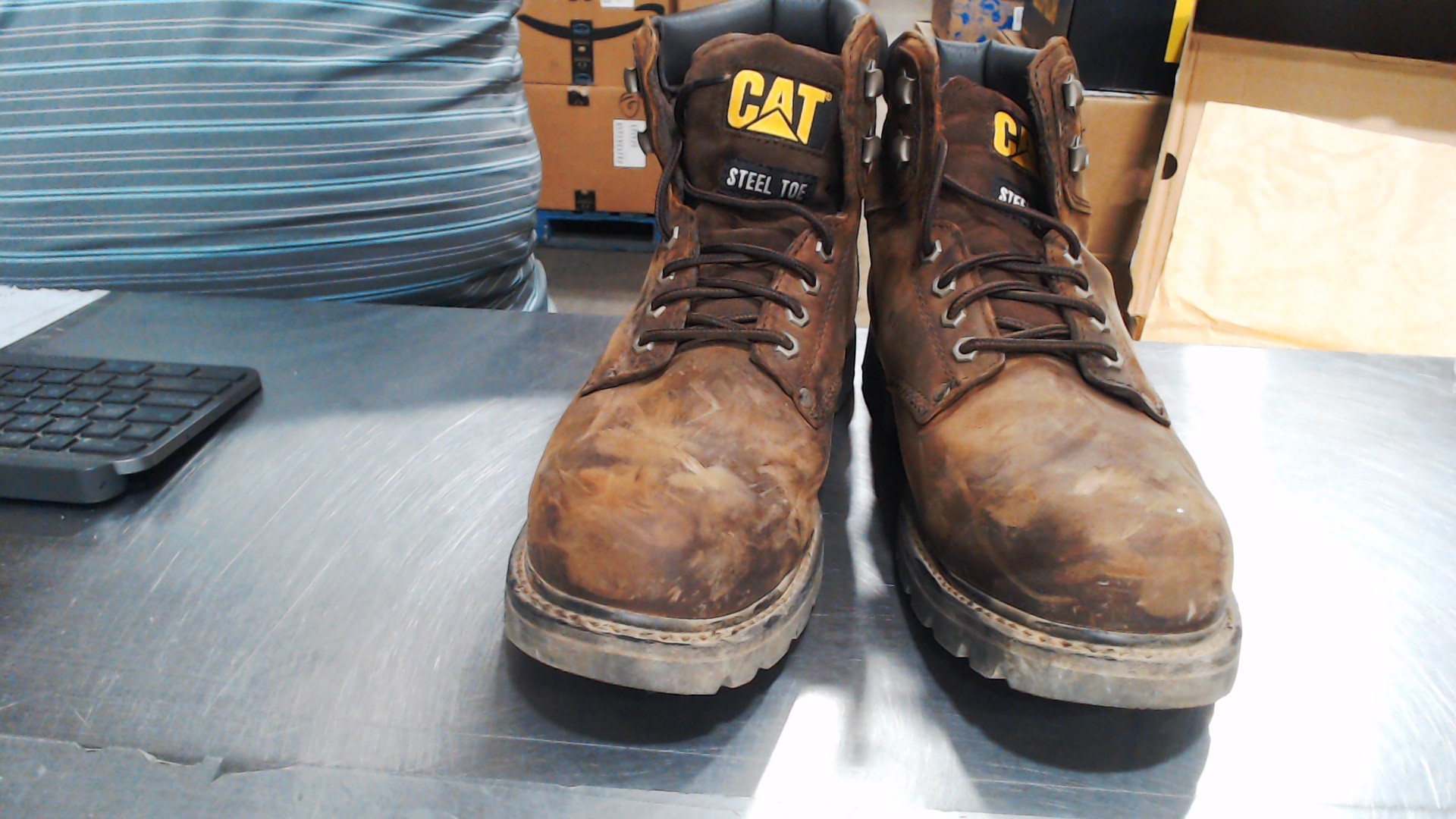 UsedGood_Cat Footwear Men's Second Shift Steel Toe Work Boot, Dark