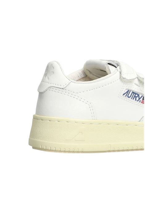 SNEAKERS DALLAS KIDS LOW IN PELLE BIANCA AUTRY | KILKFF03BIANCO