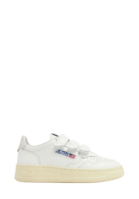 SNEAKERS MEDALIST KIDSTRIPES LOW IN PELLE BIANCA E GLITTER AUTRY | KILKTG05BIANCO