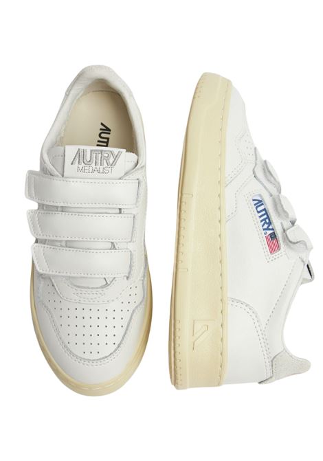 SNEAKERS MEDALIST KIDSTRIPES LOW IN PELLE BIANCA E GLITTER AUTRY | KILKTG05BIANCO
