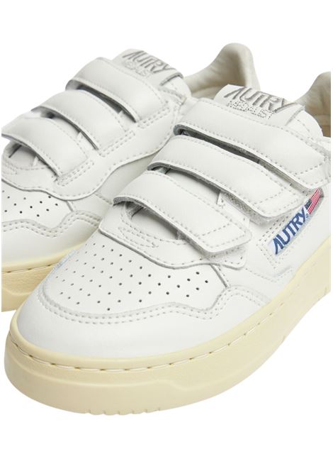 SNEAKERS MEDALIST KIDSTRIPES LOW IN PELLE BIANCA E GLITTER AUTRY | KILKTG05BIANCO