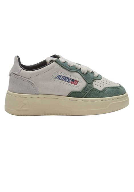 SNEAKERS MEDALIST LOW IN SUEDE COLORE LOFT BIANCO E VERDE AUTRY | KULK3U03VERDE