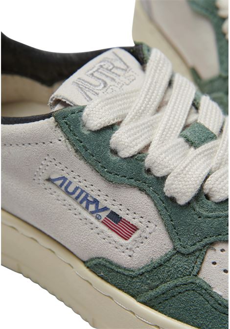 SNEAKERS MEDALIST LOW IN SUEDE COLORE LOFT BIANCO E VERDE AUTRY | KULK3U03VERDE
