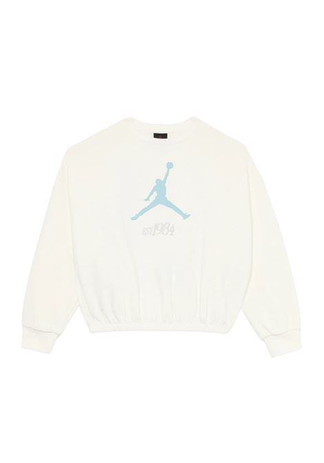 Felpa Jordan con logo JORDAN | 45F410BIANCO