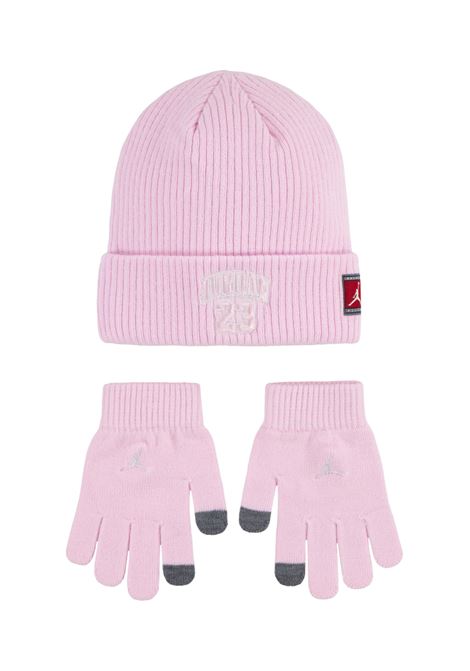 Set cappello e guanti bimba Jordan JORDAN | 9A0969ROSA