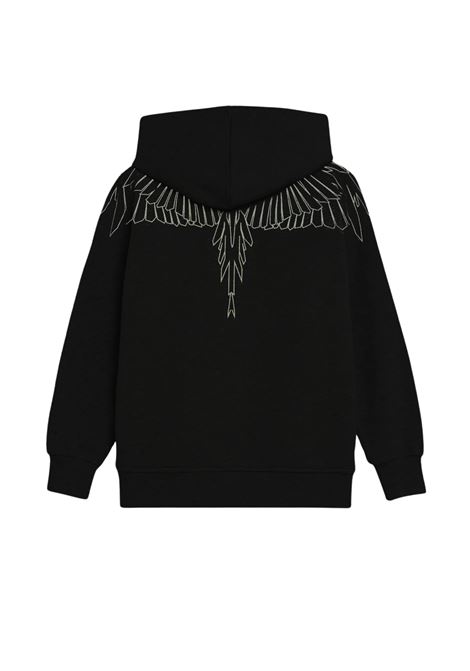 Felpa Con Stampa Aquila Geometrica MARCELO BURLON | F5CMJBHS072NERO