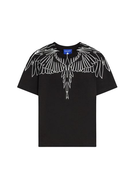 T-shirt con fantasia MARCELO BURLON | F5CMJBTH073NERO