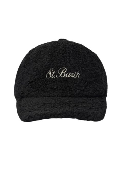 Cappello con visiera Baseball in sherpa nero Mc2 Saint Barth MC2 | BASB0021 00207INERO